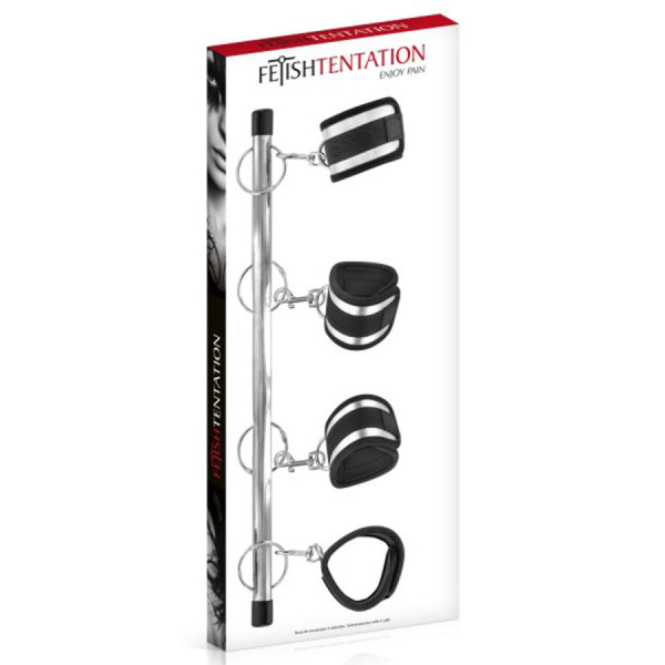 Barre de soumission avec 4 menottes Fetish Tentation 